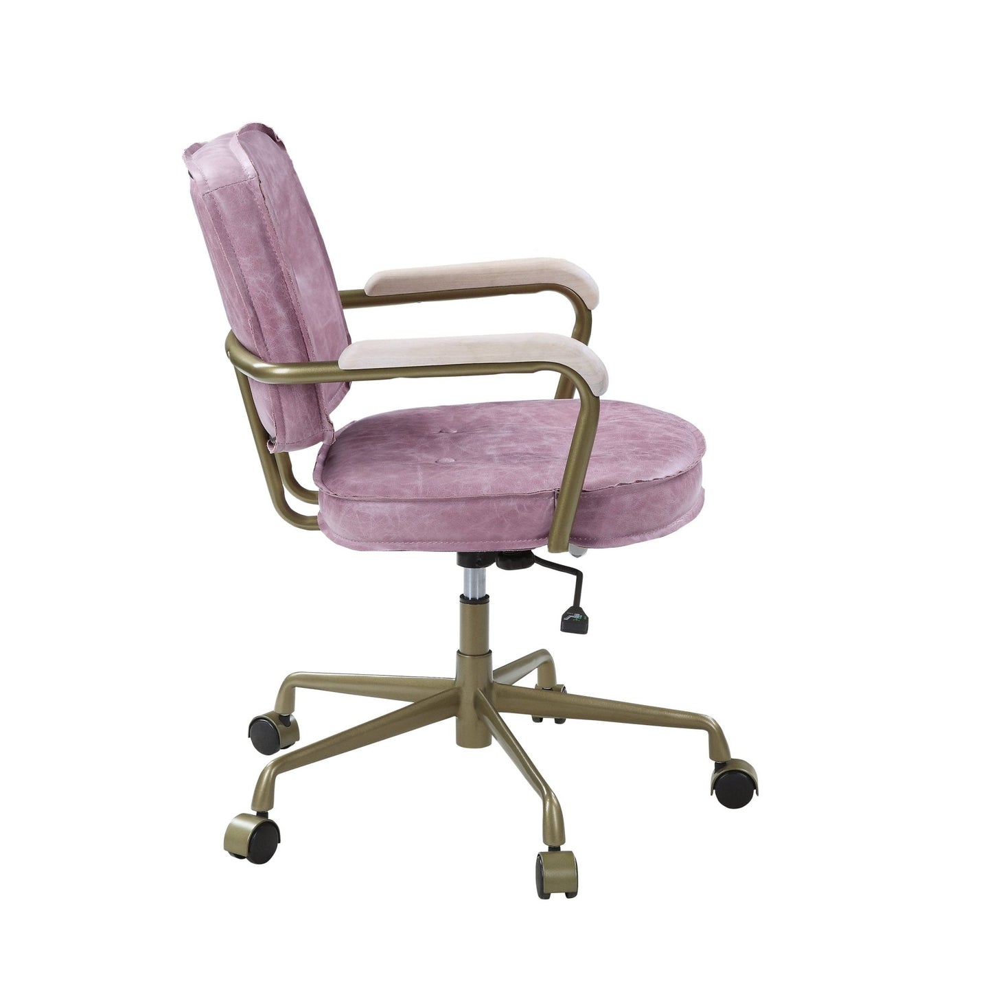 ACME Siecross Office Chair in Pink Top Grain Leather OF00400