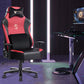 Big and Tall Gaming Chair 400lbs Gaming Chair with Massage Lumbar Pillow, Headrest, 3D Armrest, Metal Base, PU Leather