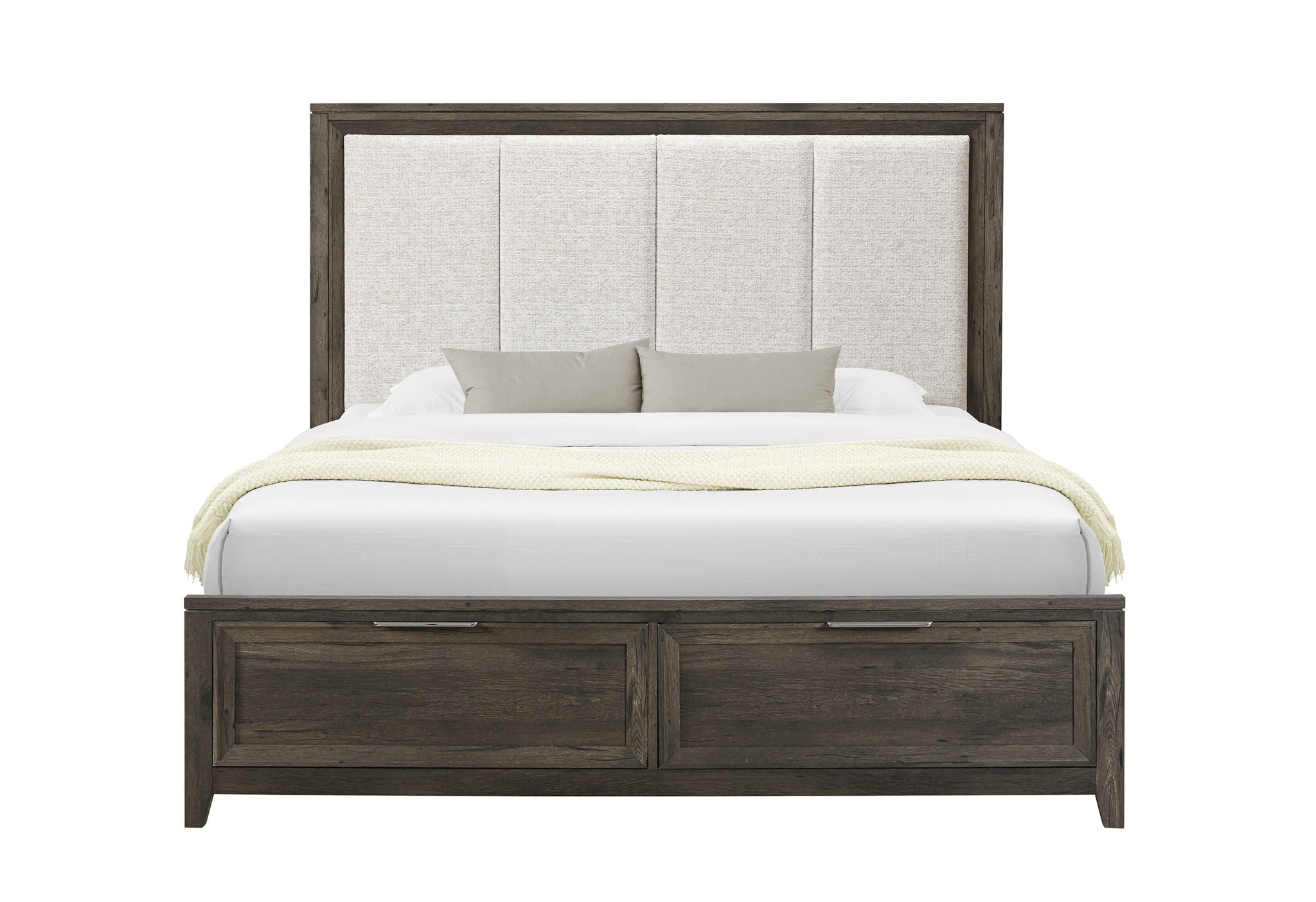 Mariah - Full Bed Footboard And Slats - Dark Brown