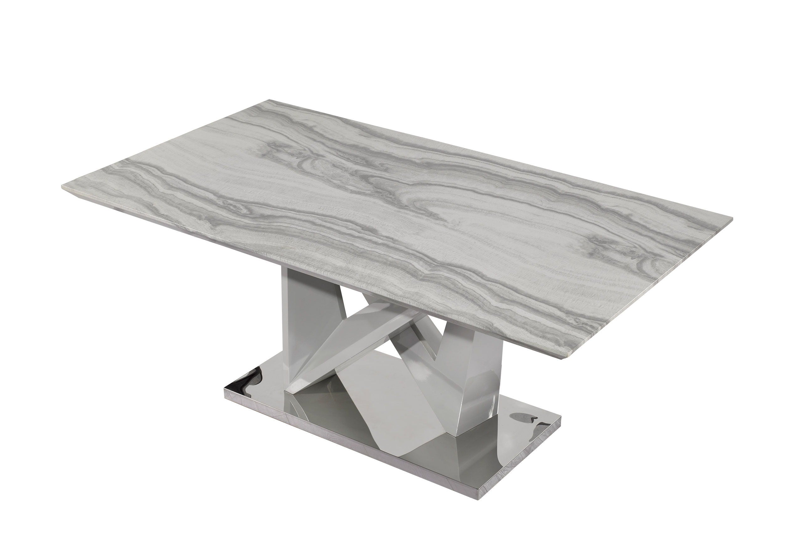 D844 - Dining Table - Light Gray