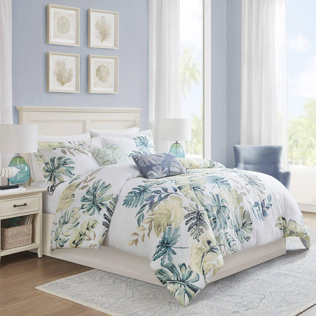 Lorelai - King Printed 5 Piece Duvet Cover Set - Multi