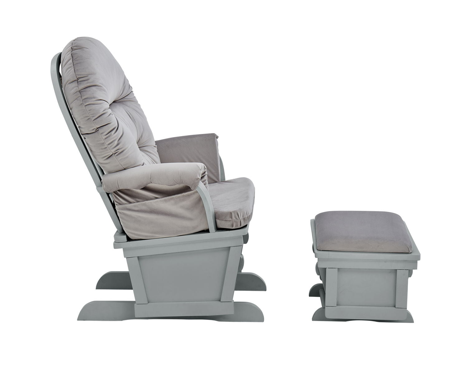 Madison - Glider And Ottoman - Gray