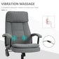 Vinsetto Executive Massage Office Chair with 2-Point Lumbar Massage, USB Power, Adjustable Height, Padded Headrest, Armrest, Grey