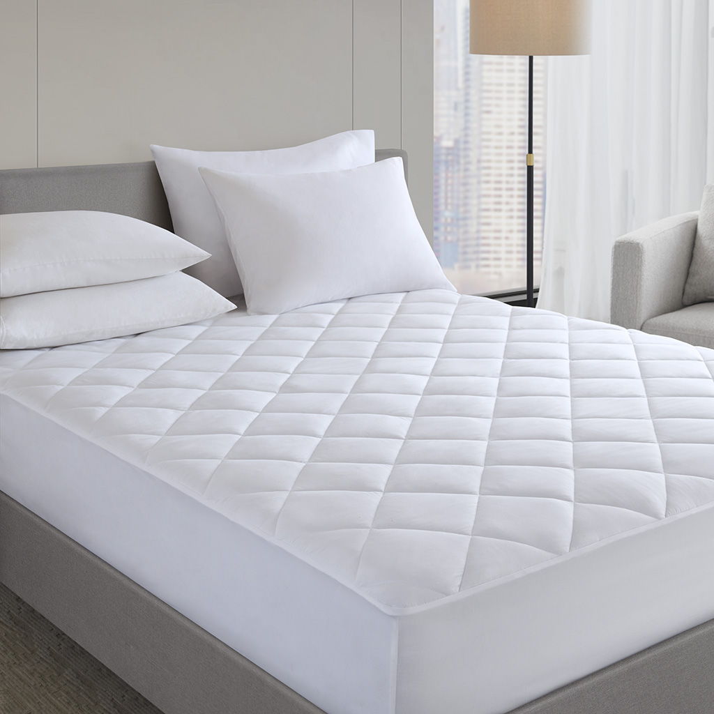 Microfiber Premium - Full Mattress Pad - White