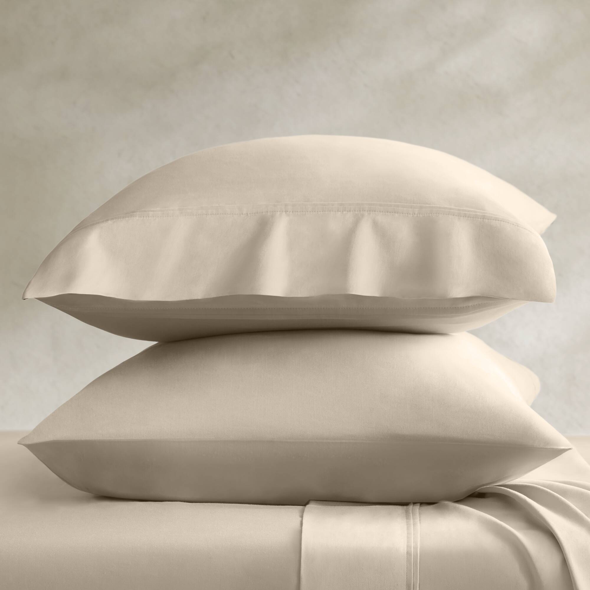 Standard Sateen Pillowcase Set - Linen