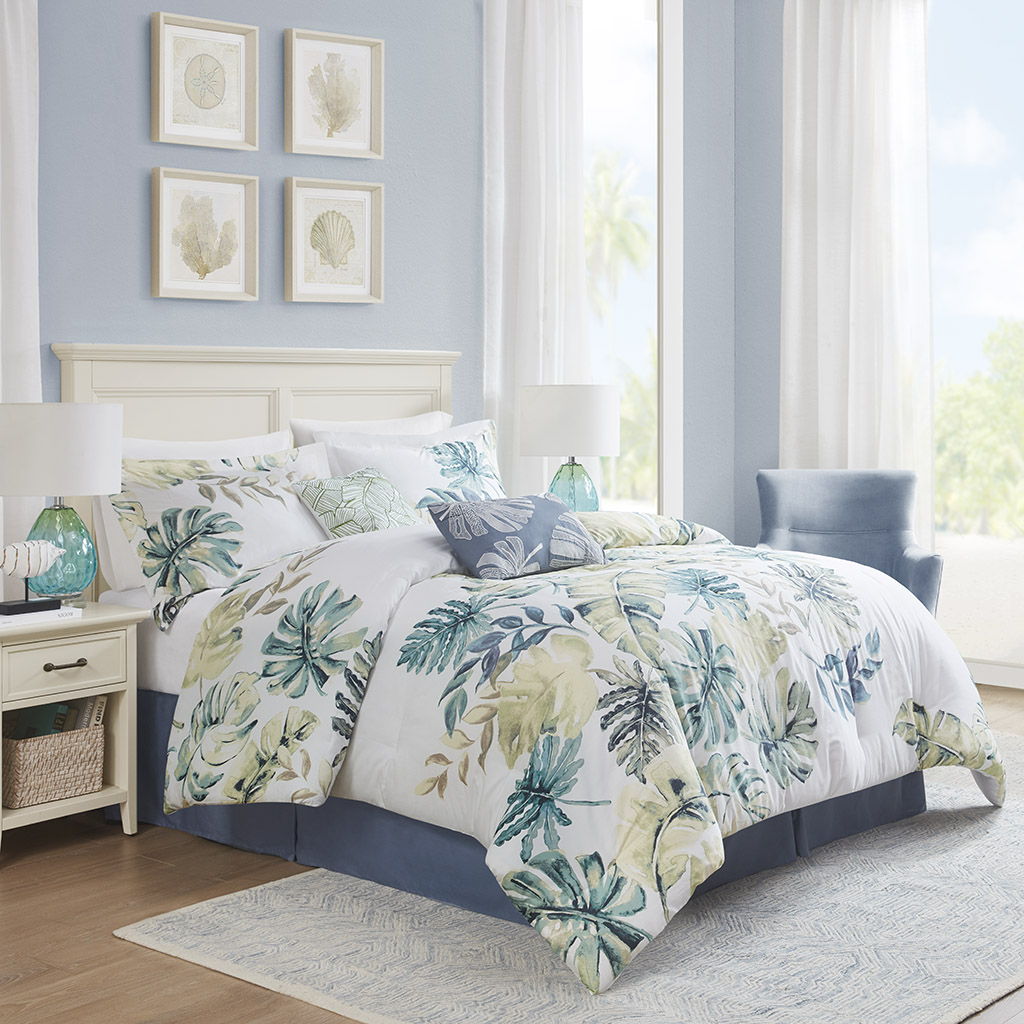 Lorelai - California King Printed 6 Piece Comforter Set - Multi