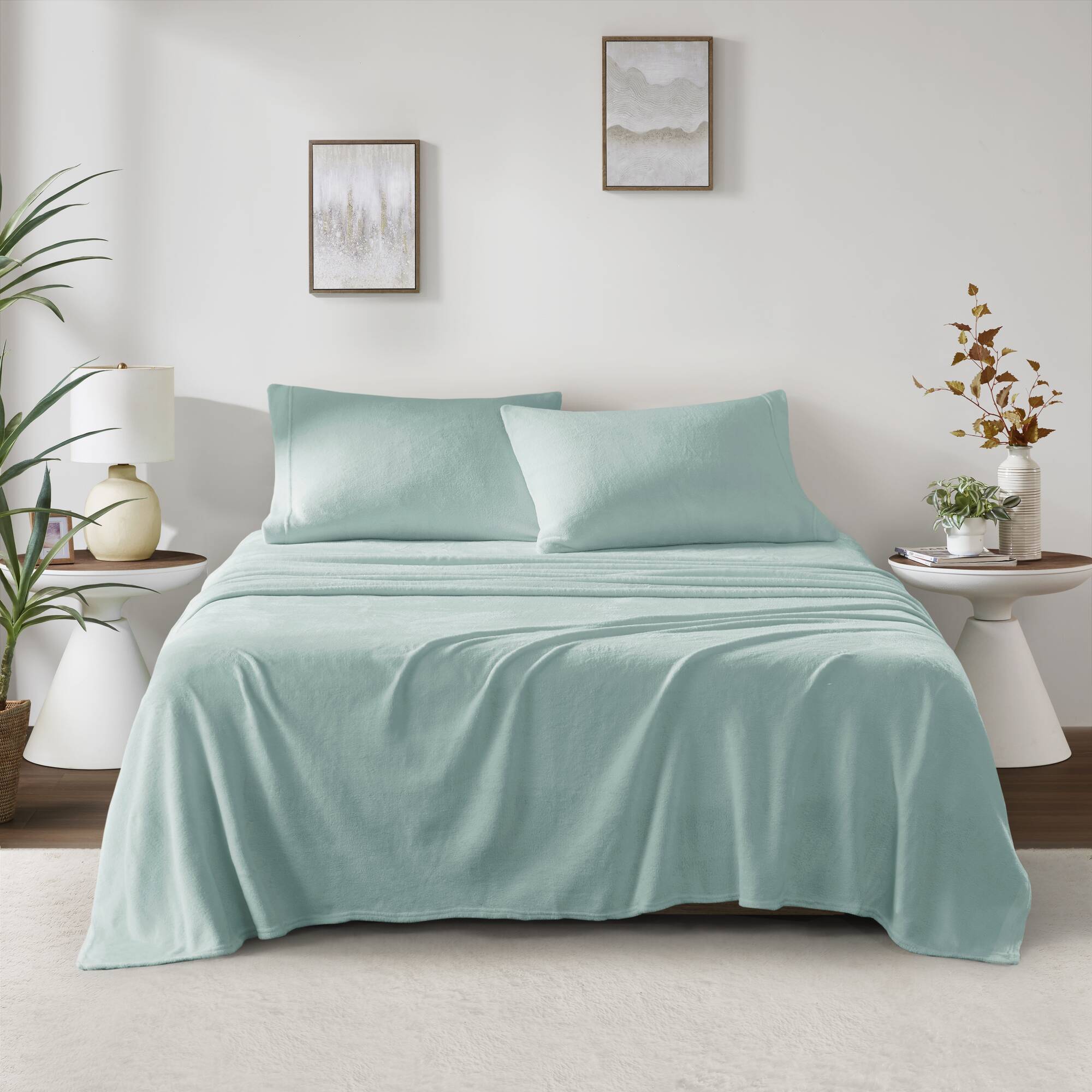 Soloft Plush - King Sheet Set - Aqua
