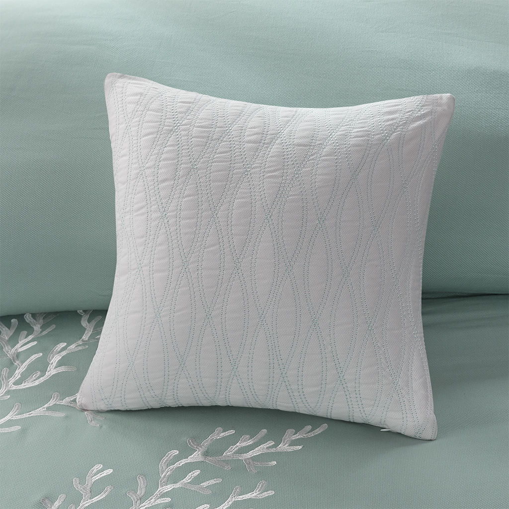 Coastline - King Duvet Cover Mini Set - Aqua