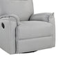 360 Degree Swivel Recliner Manual Recliner Chair Theater Recliner Sofa for Living Room, Grey