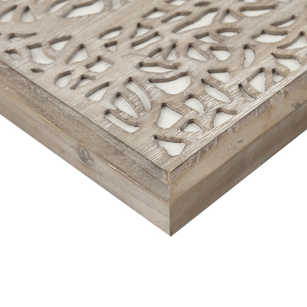 Laurel Branches - Carved Wall Decor - Natural