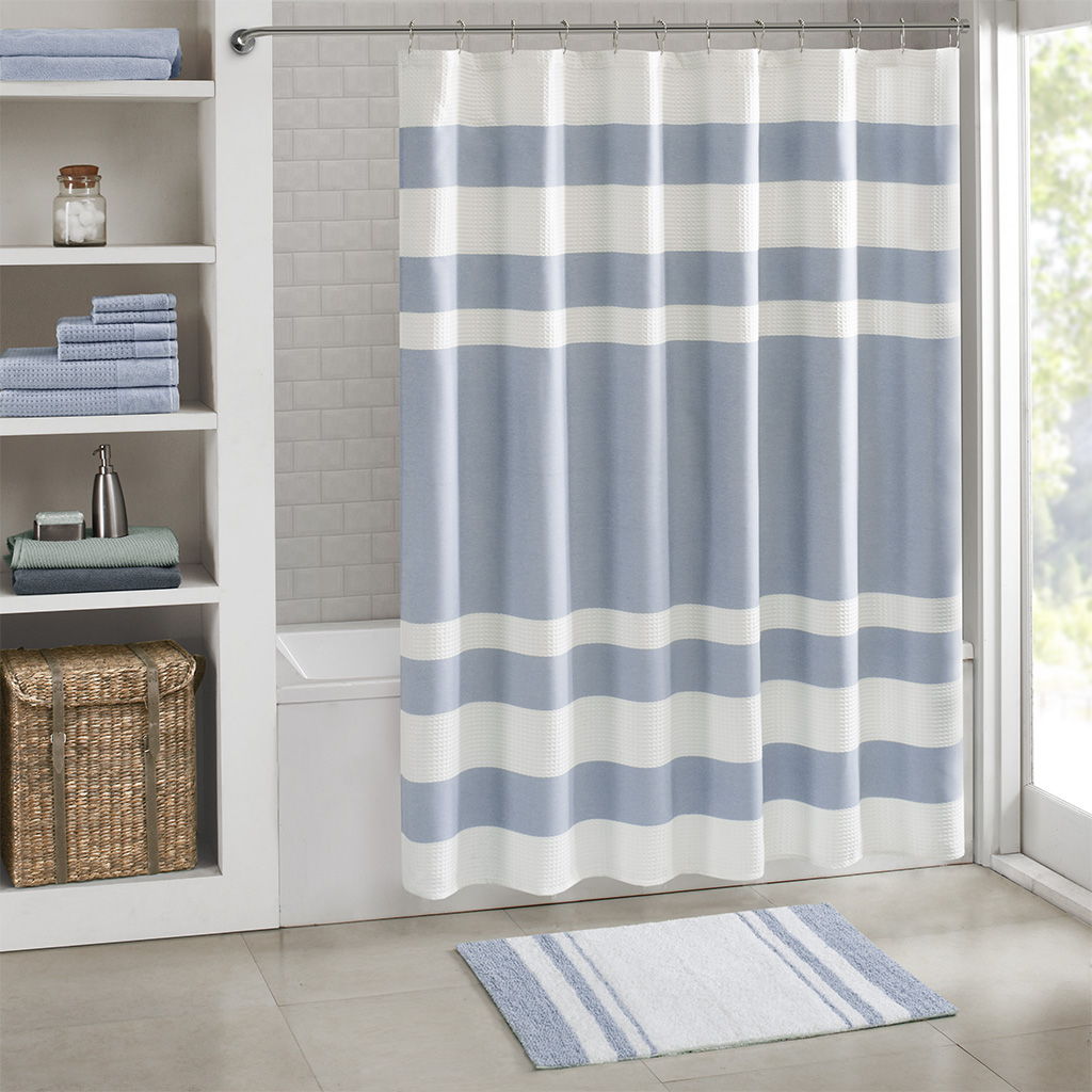 Spa Cotton - 27" x 45"Reversible Bath Rug - Blue