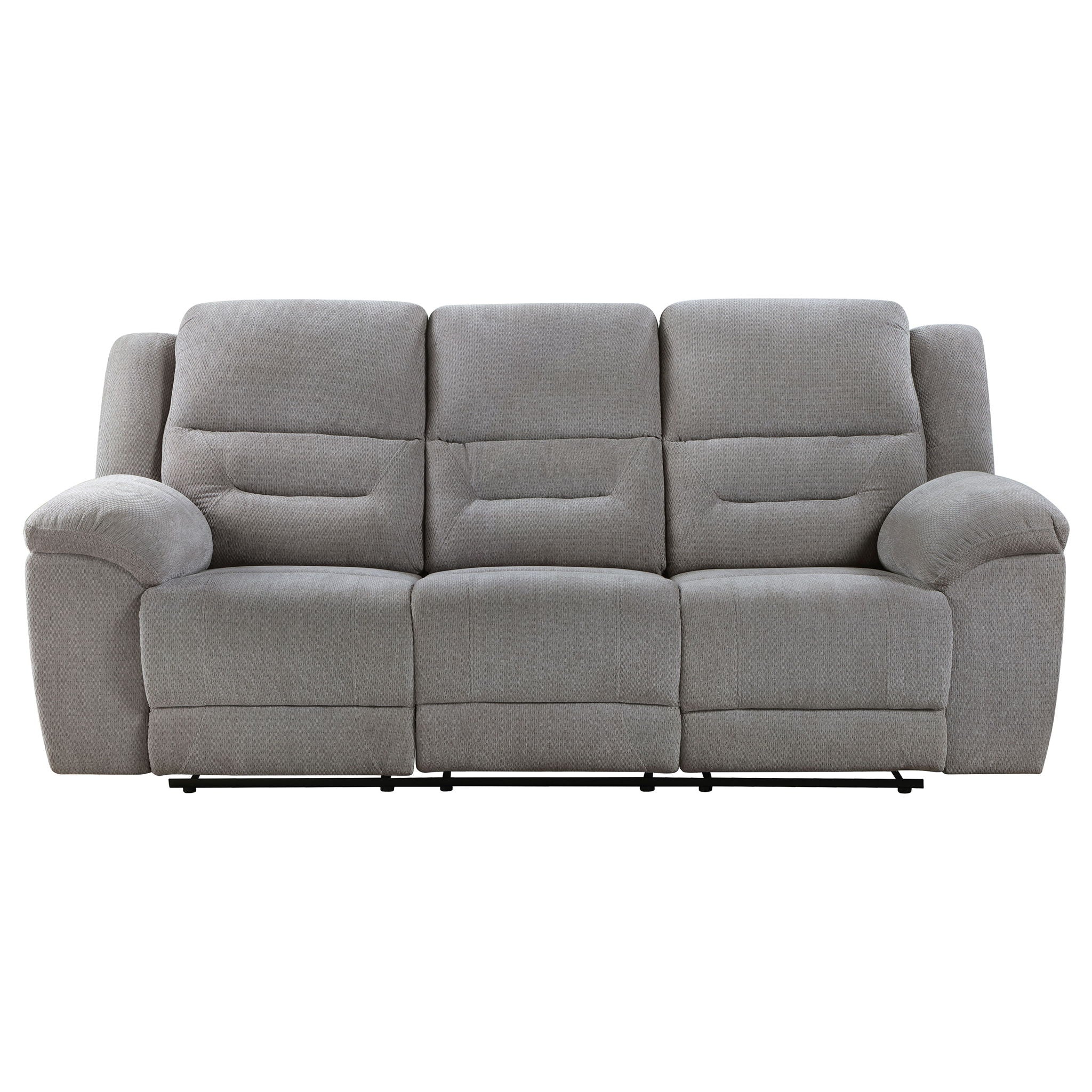 Sebring - Reclining Sofa With Manual Recline - Gray