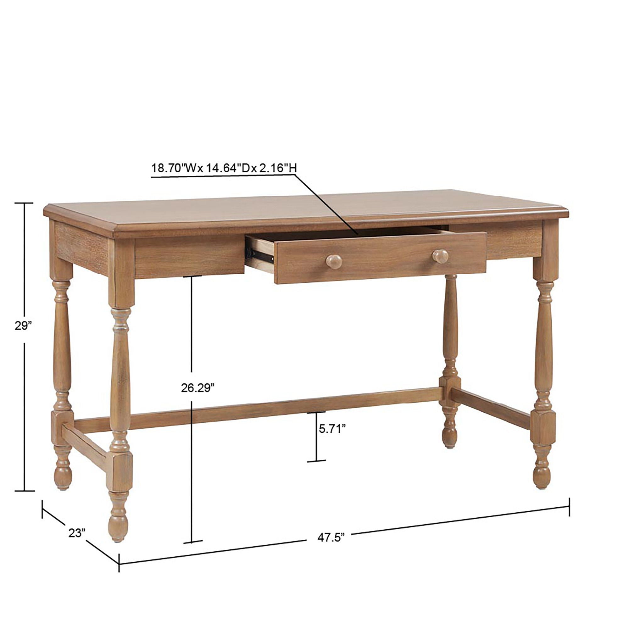 Tabitha - Desk With 1 Drawer - Natural