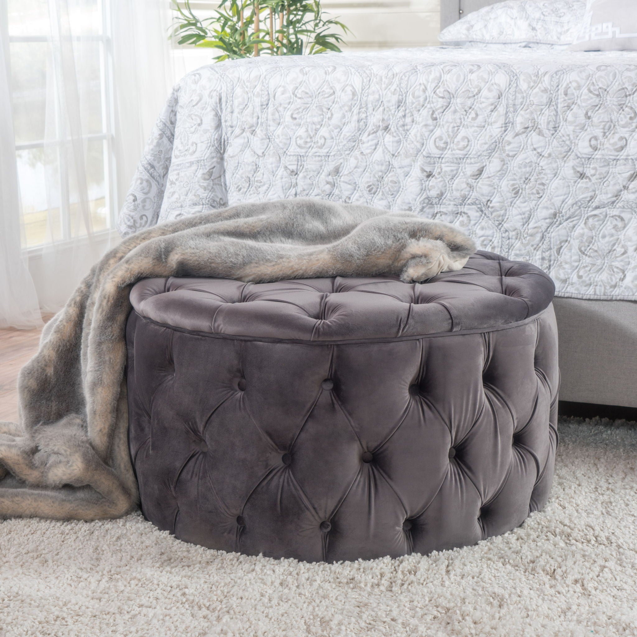 Modern Glam Ottoman