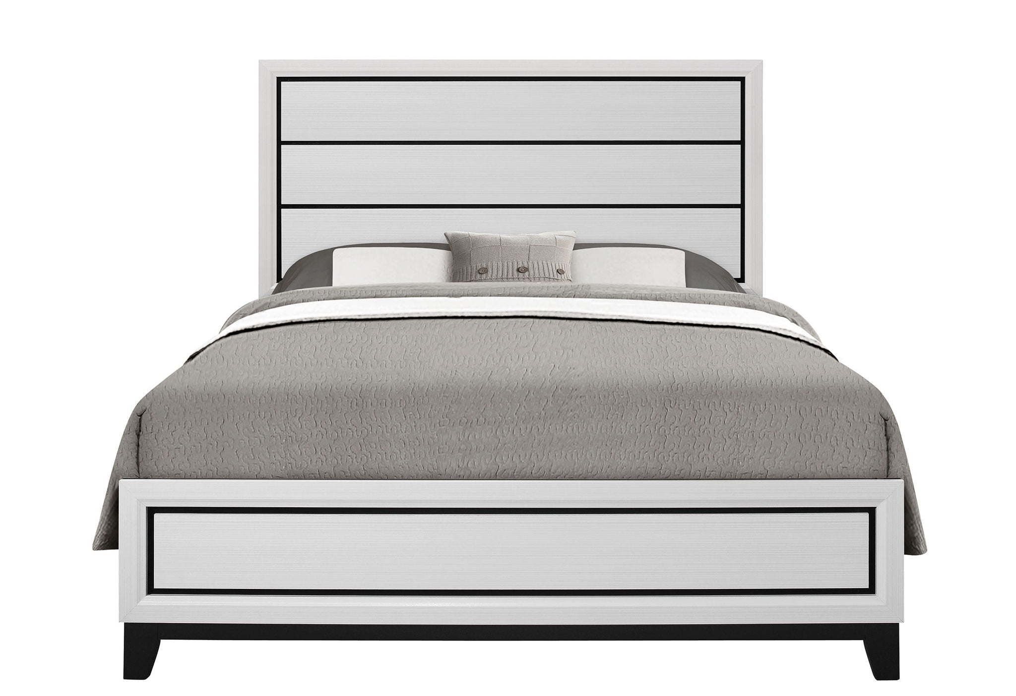 Kate - Queen Bed Headboard & Footboard - White