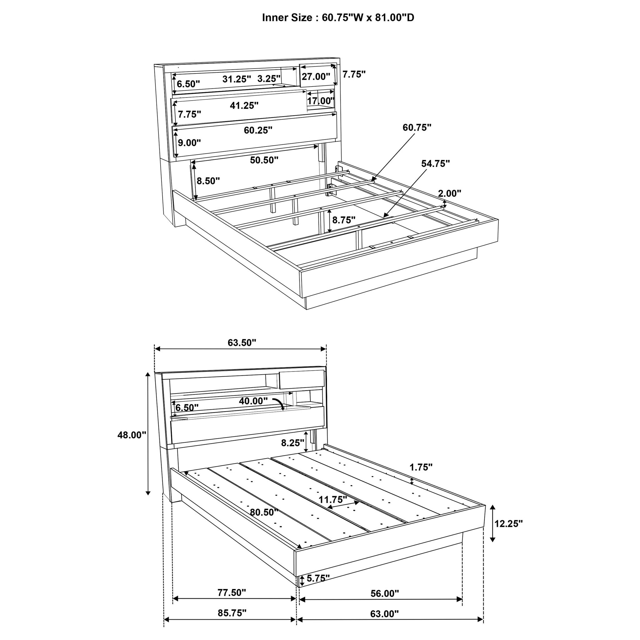 Edmondson - Bedroom Set With Bookcase Headboard