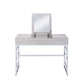 ACME Saffron Vanity Desk in Natural & Chrome 90315