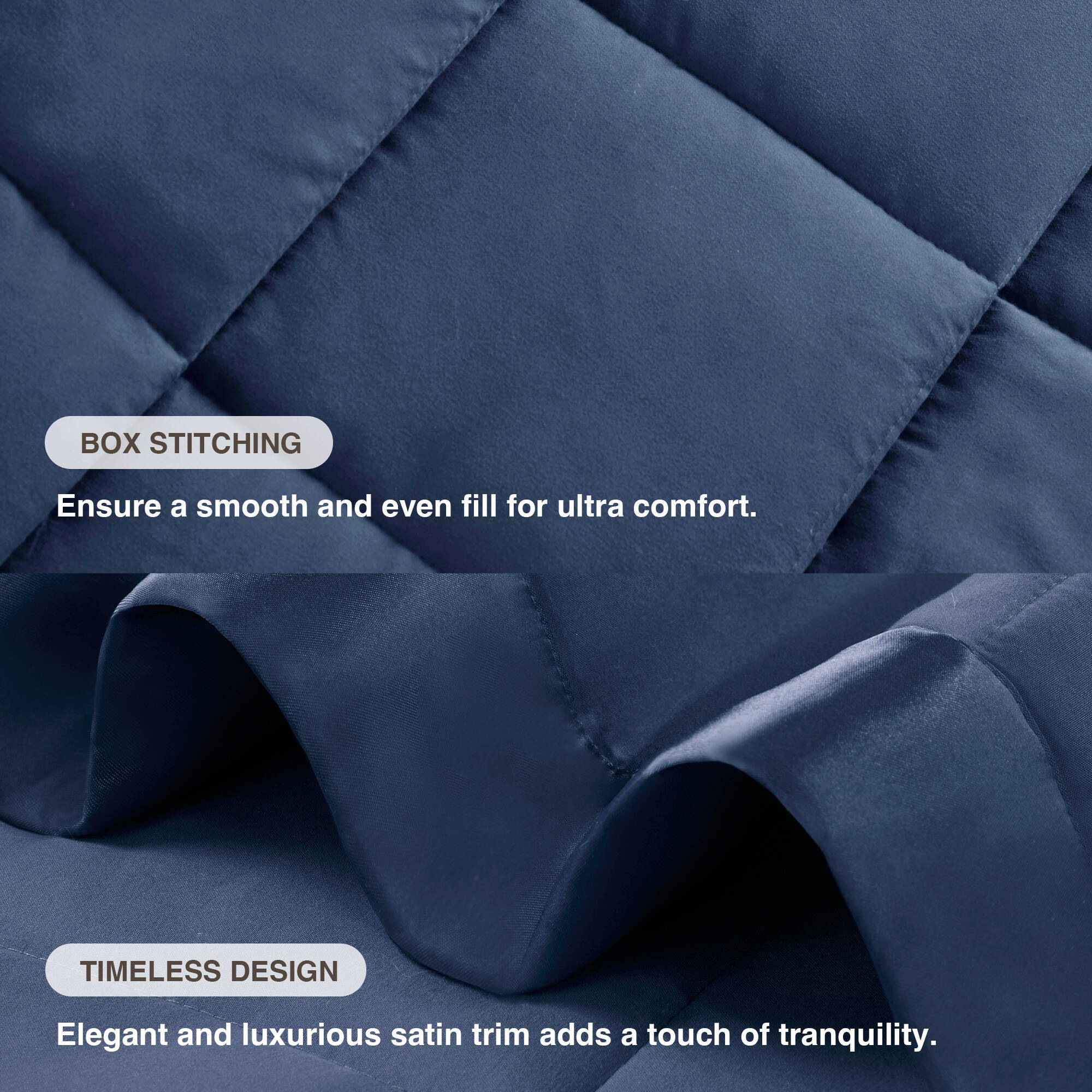 Windom - All Season Hypoallergenic Blanket With 3M Scotchgard - Navy