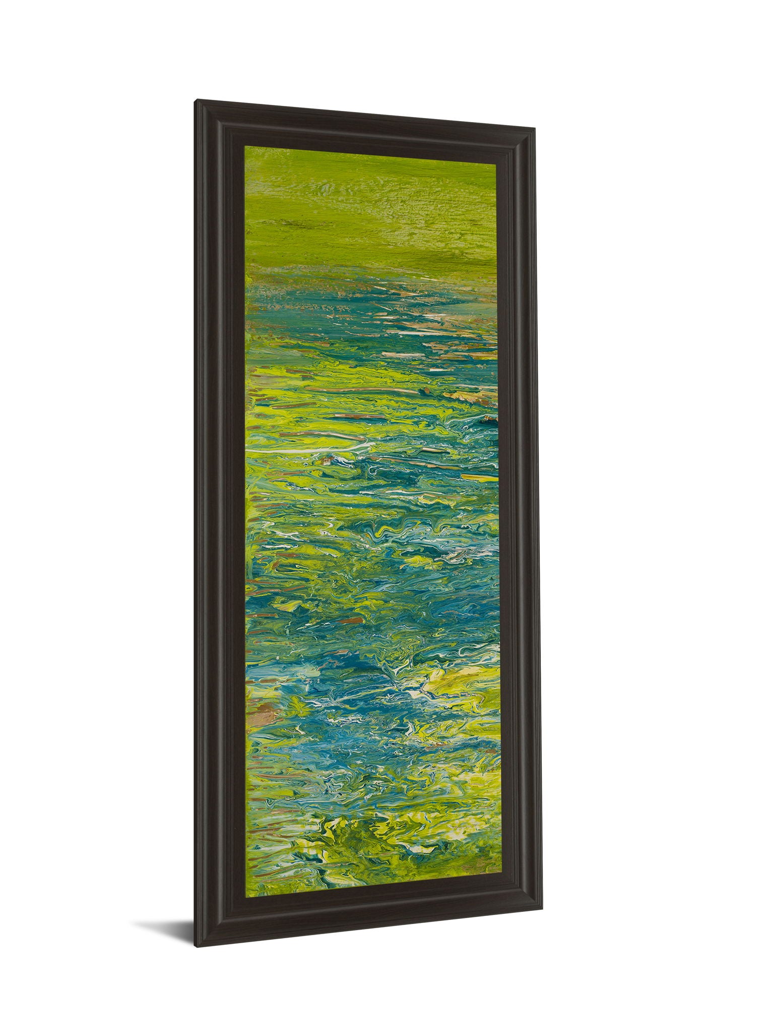 The Lake Il By Roberto Gonzalez - Framed Print Wall Art - Green