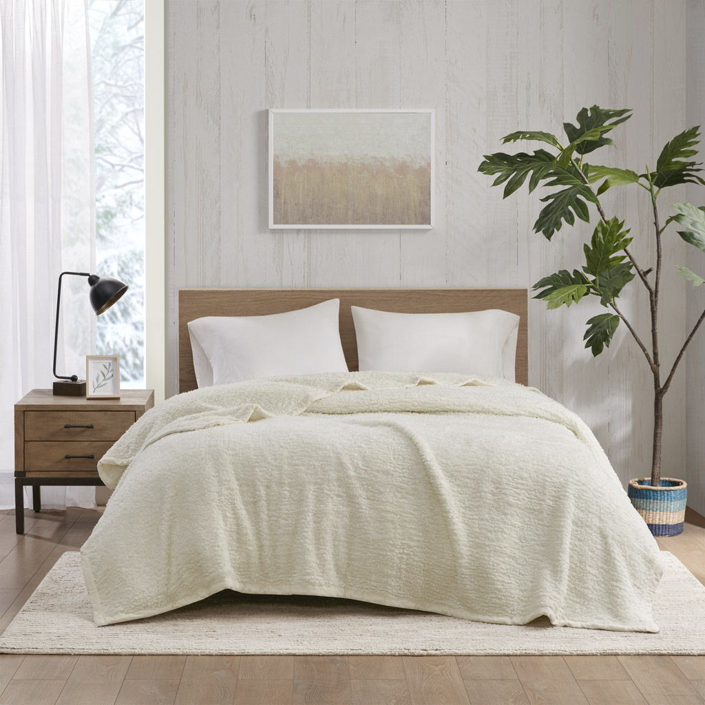 Burlington Berber Blanket - Ivory