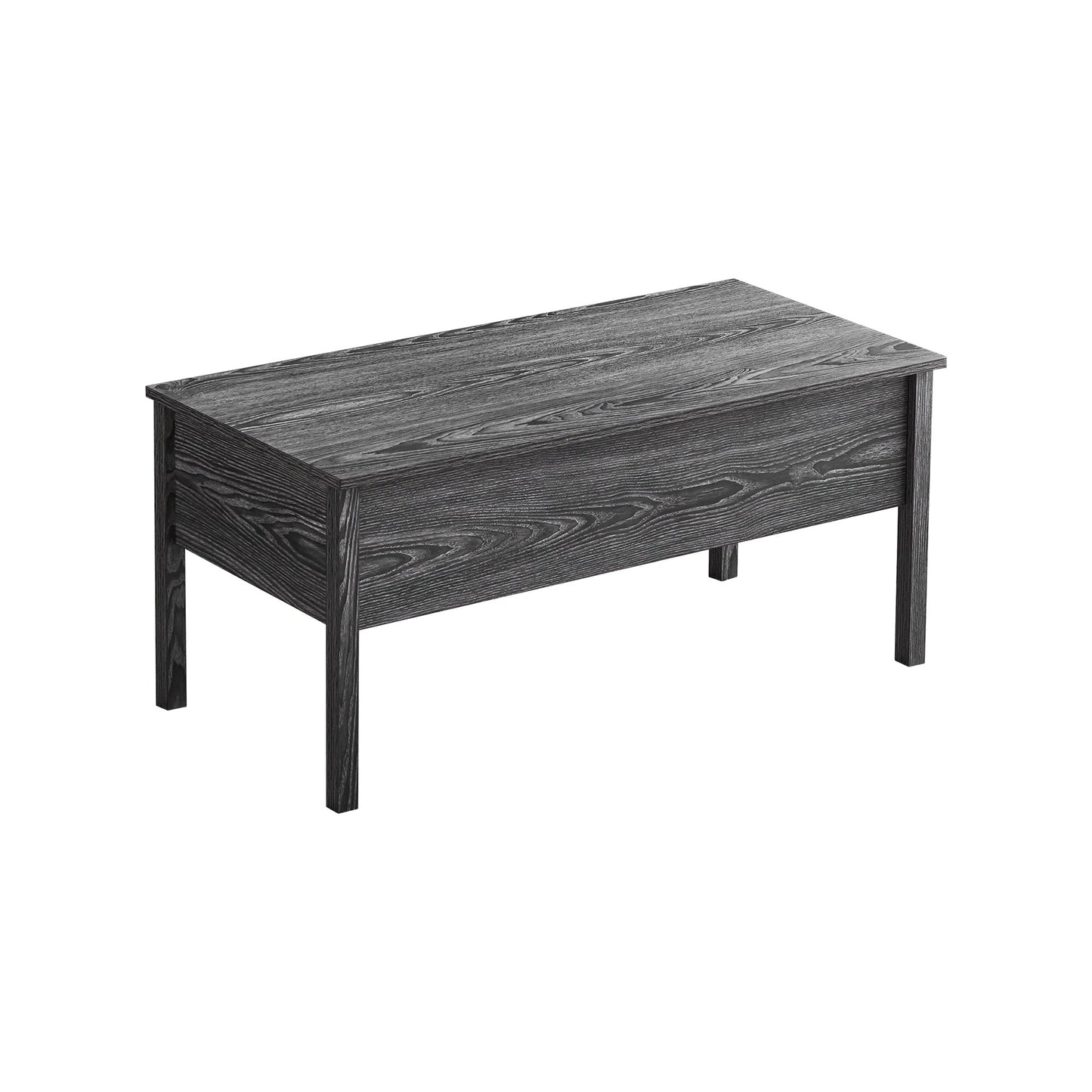 MDF Lift-Top Coffee Table with Storage For Living Room,Dark Grey Oak