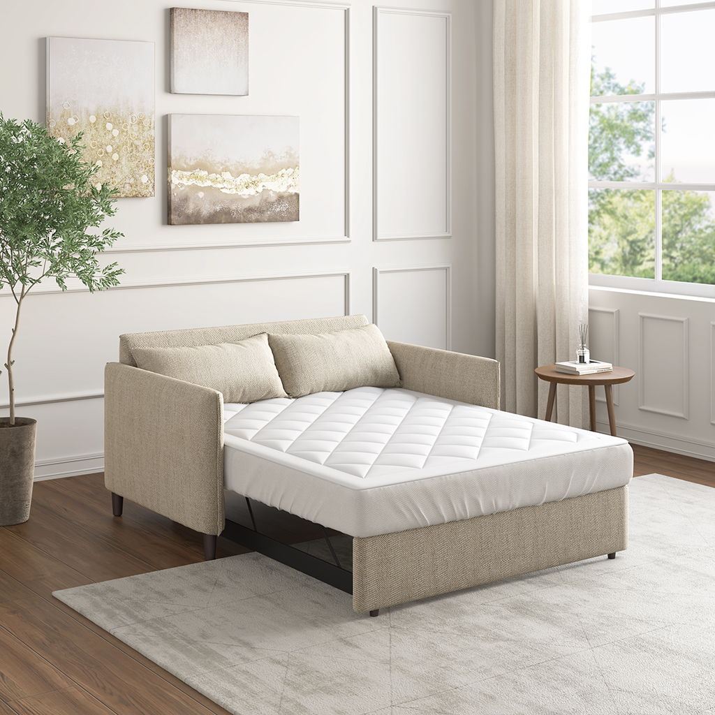 Holden - Queen Waterproof Sofa Bed Mattress Protection Pad With 3M Scotchgard Moisture Management - White