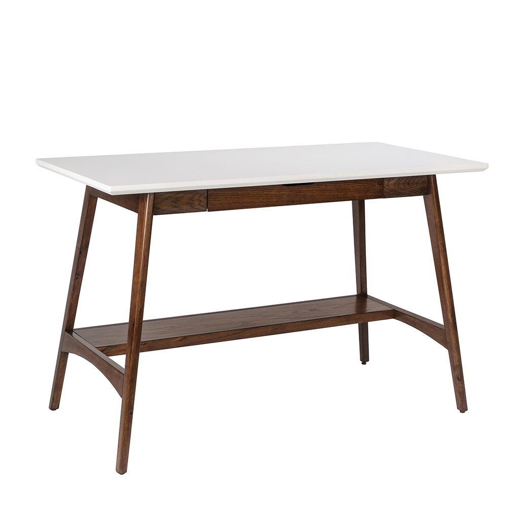 Parker - Desk - Off-White / Pecan