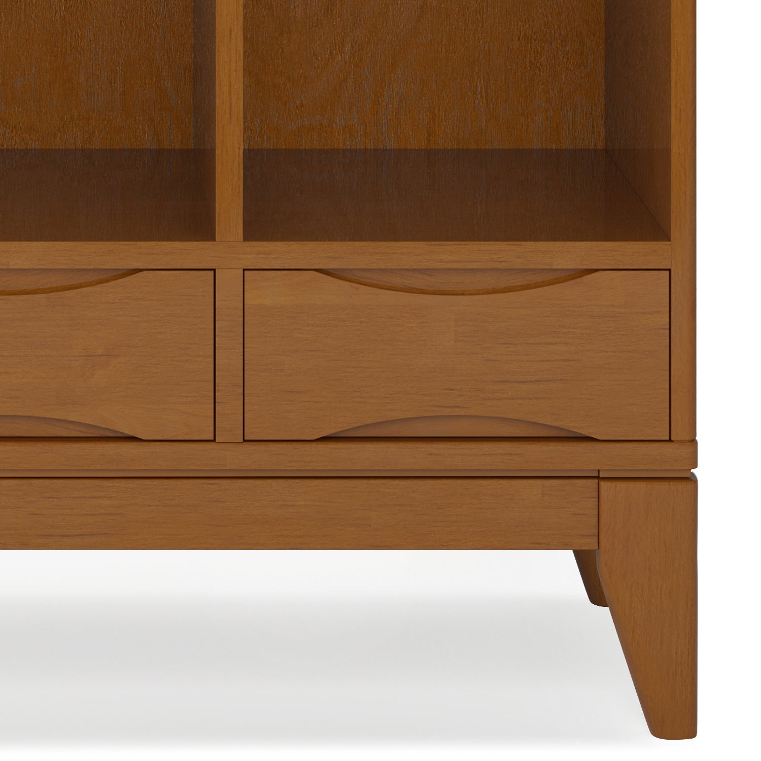 Harper - Cube Storage with Drawers - Teak Brown