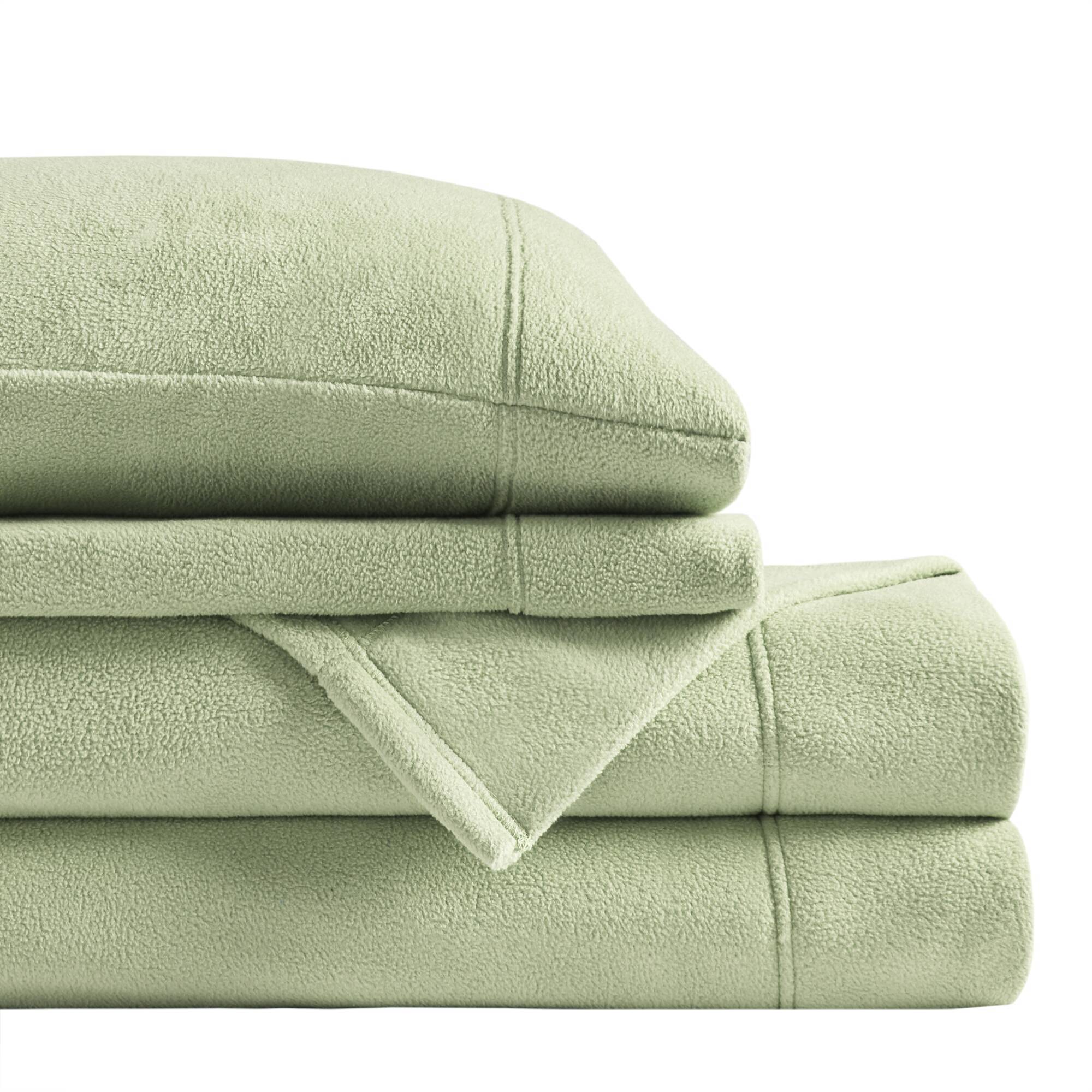 Micro Fleece - King Sheet Set - Green