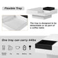 Modern Minimalist Design 31.5*31.5in Square Coffee Table with Detachable Tray and Plug-in 16-color LED Strip Lights Remote Control for Living Room( OLD SKU: WF291303AAK )