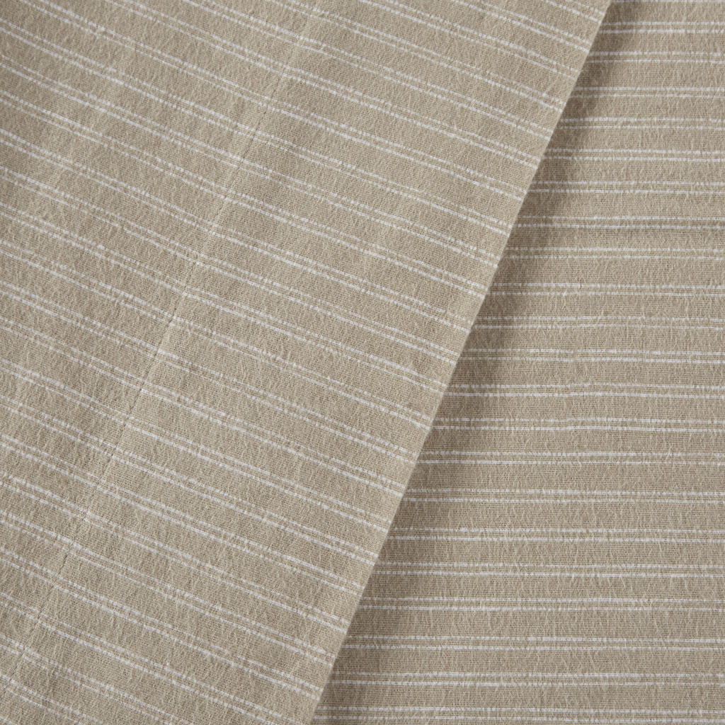Oversized Cotton Flannel - 4 Piece Sheet Set - Beige