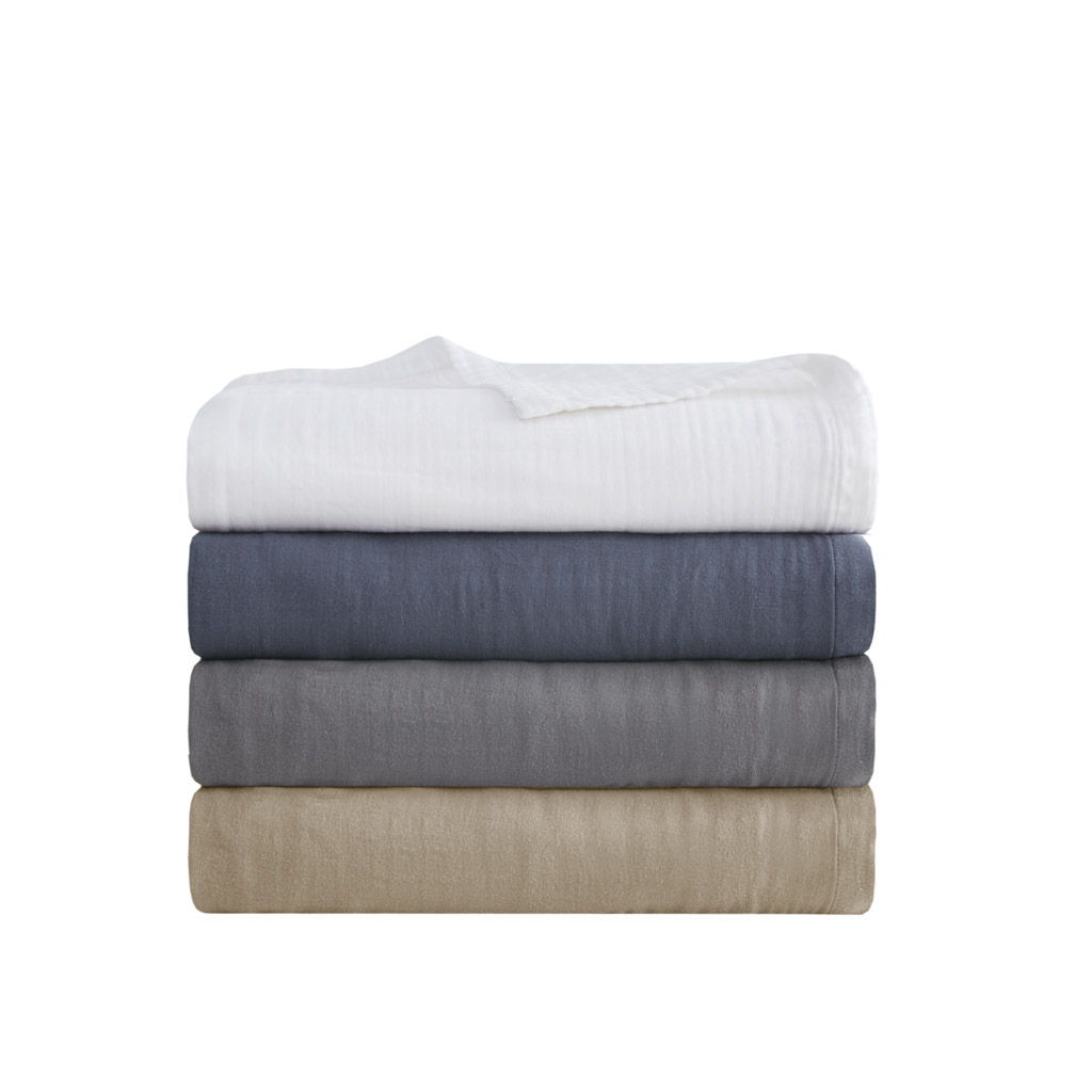 Gauze - King 100% Lightweight Blanket - White