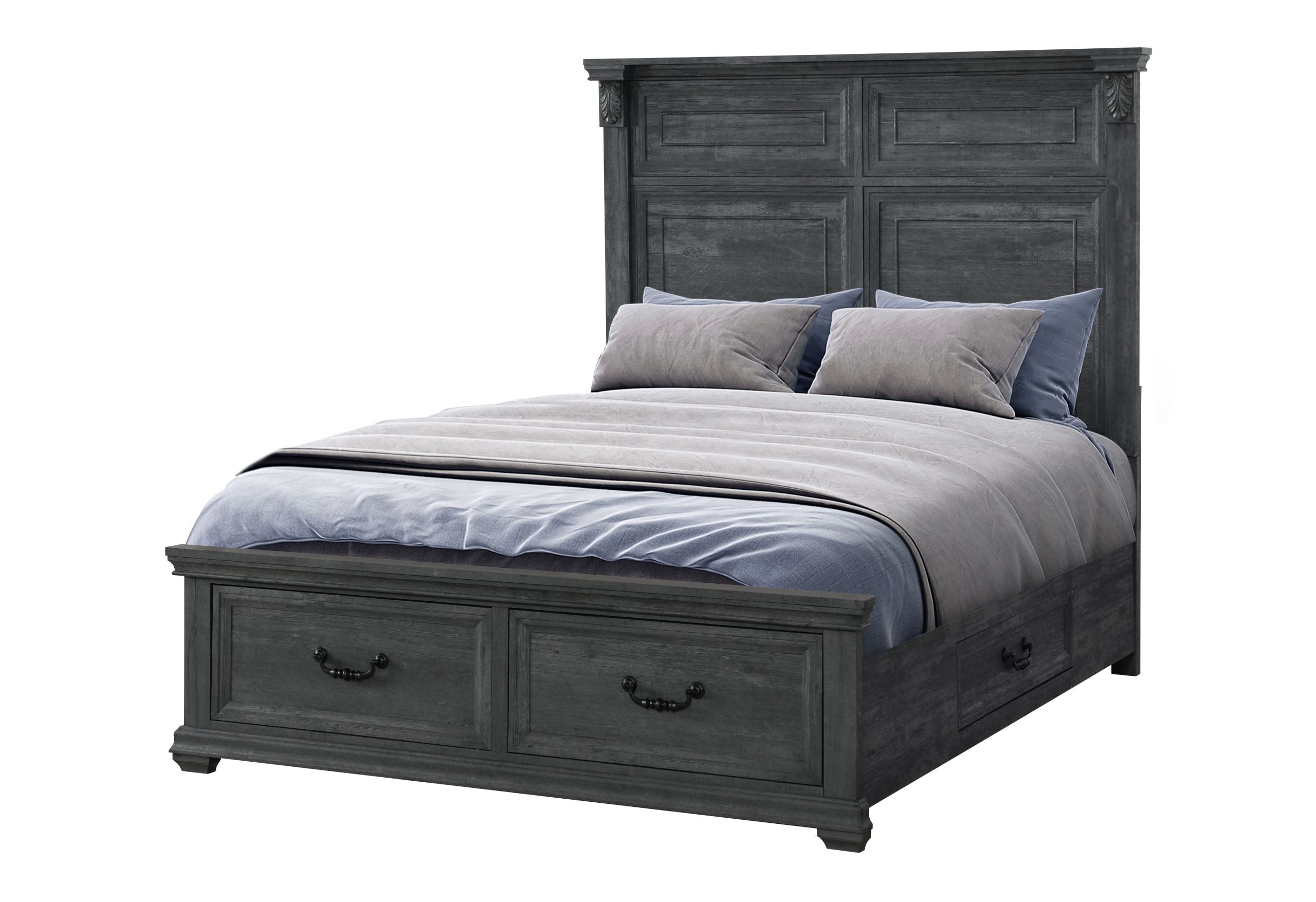 Tatum - Full Bed With Storage - Gray