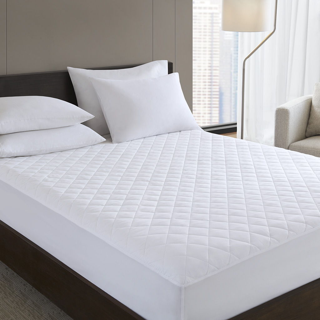 Microfiber Essential Waterproof - Full Waterproof Mattress Pad - White