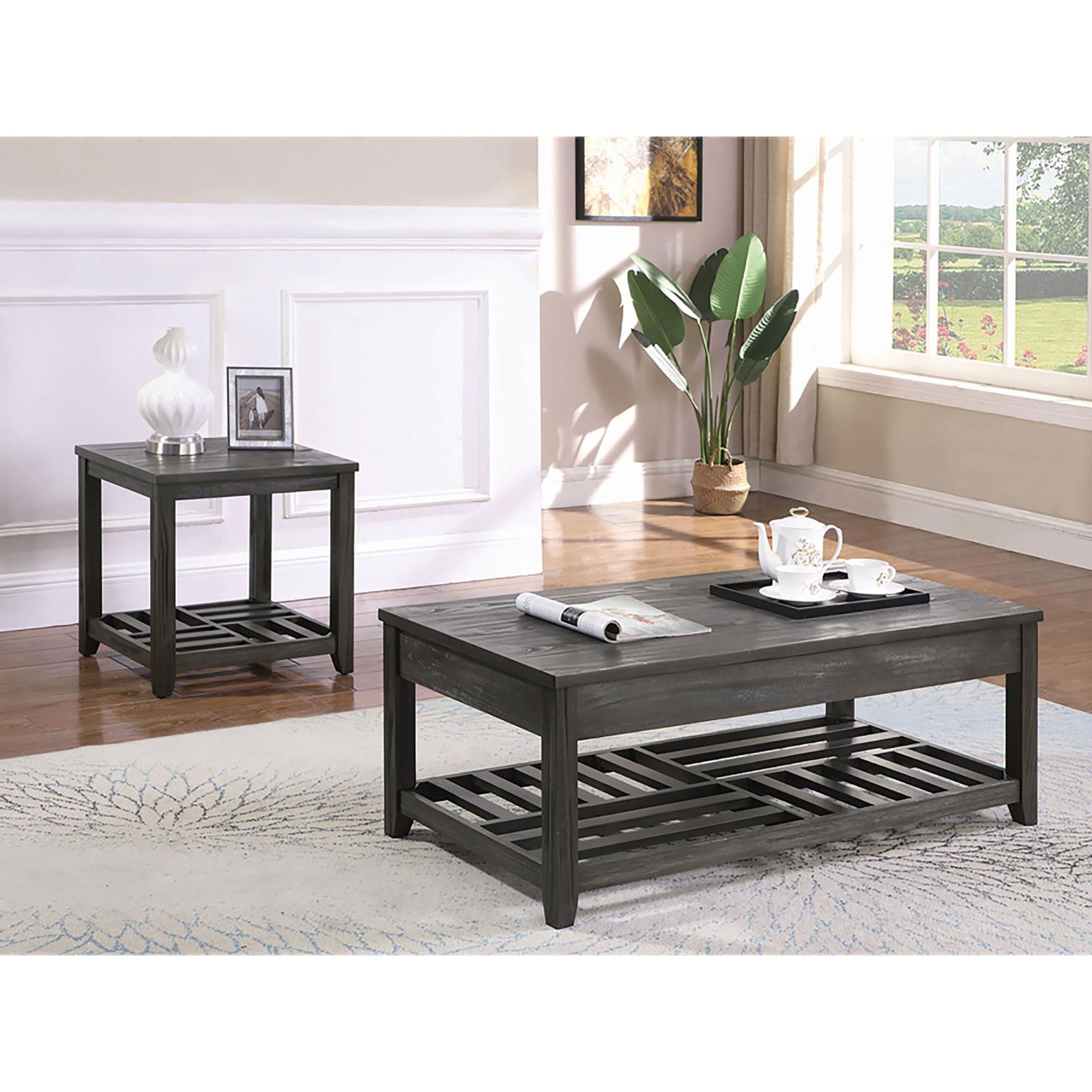 Grey Lift-top Coffee Table