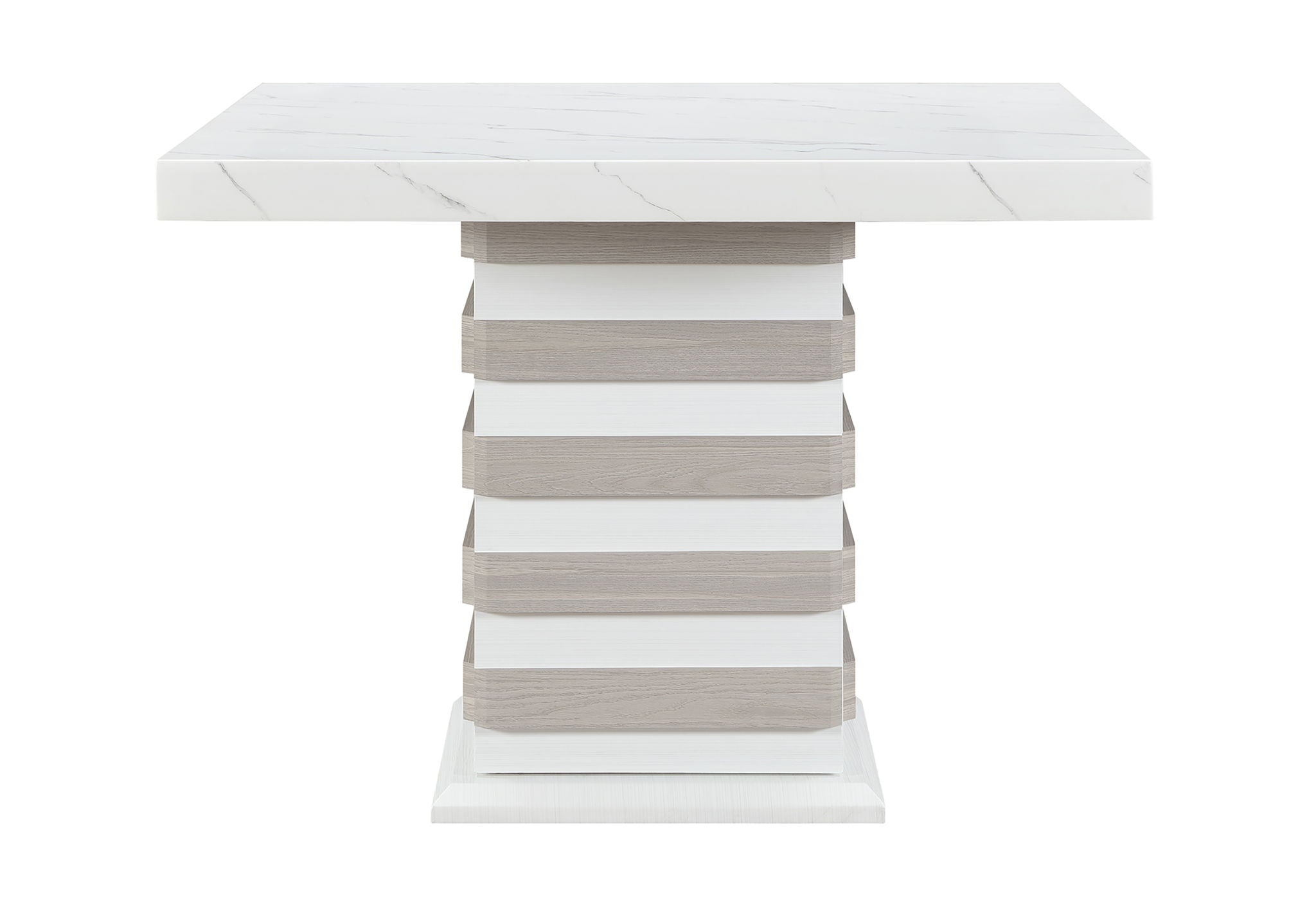 D2507BT - Bar Table Base With Storage - White