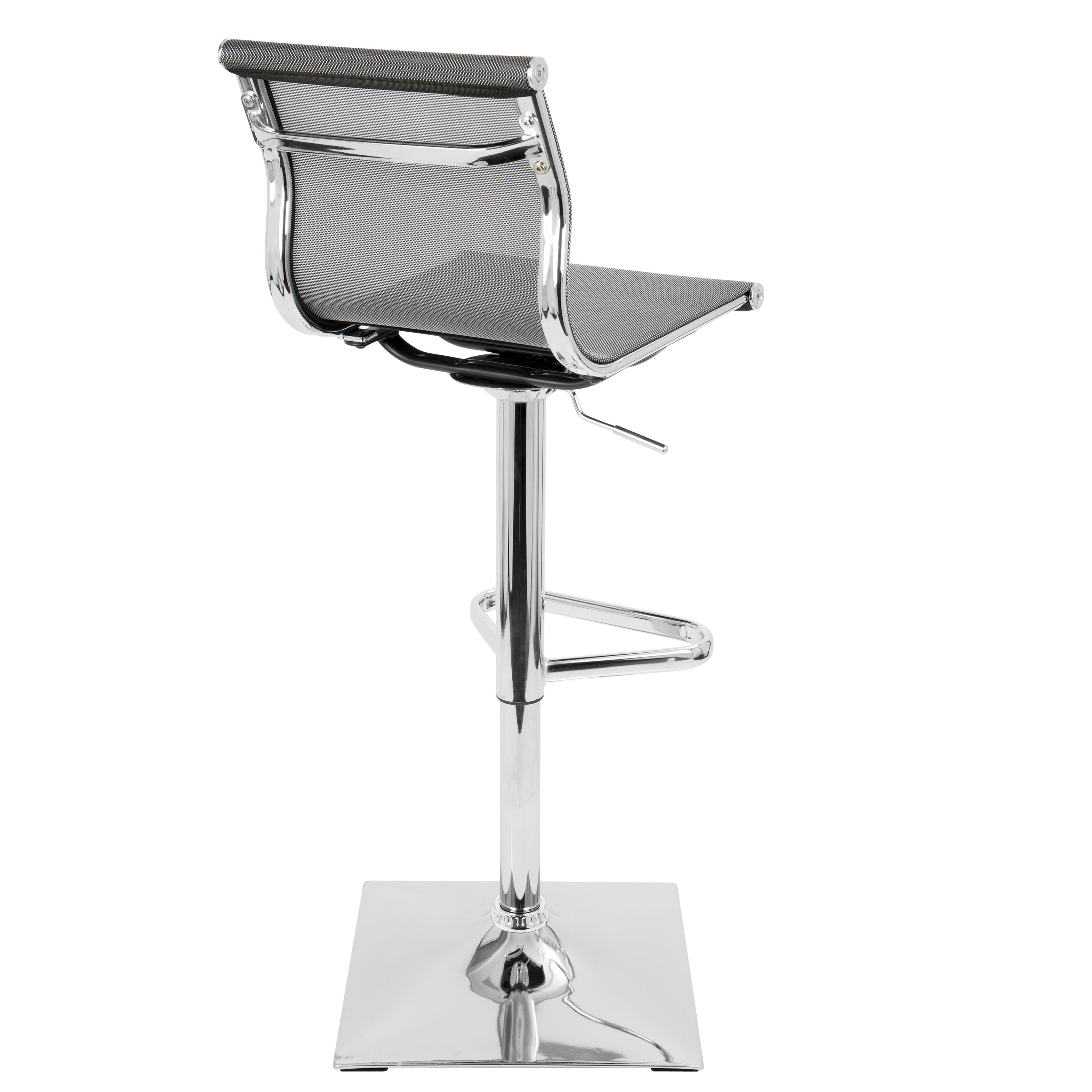 Mirage - Contemporary Adjustable Barstool With Swivel