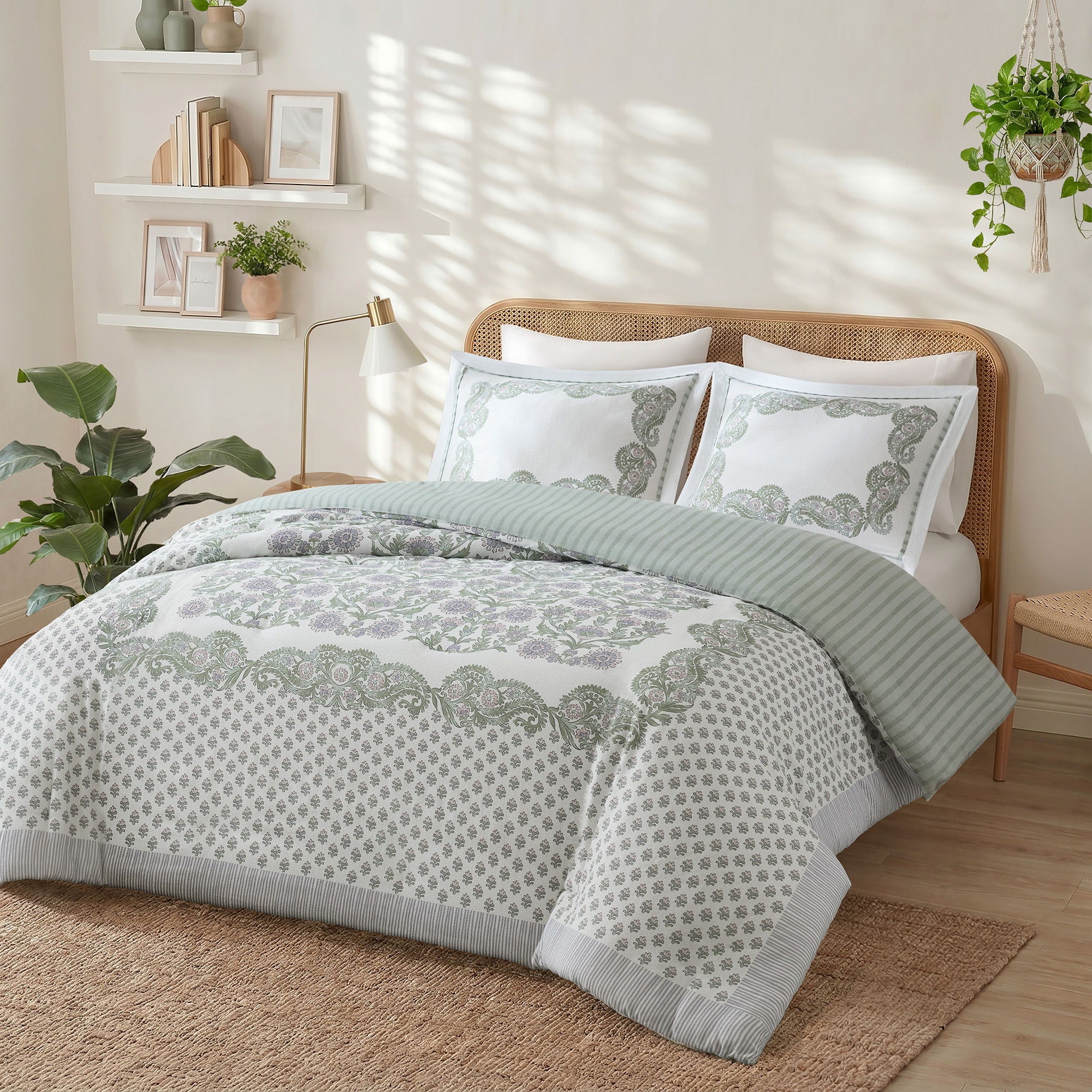 Tilly - King/California King Duvet Set - Green