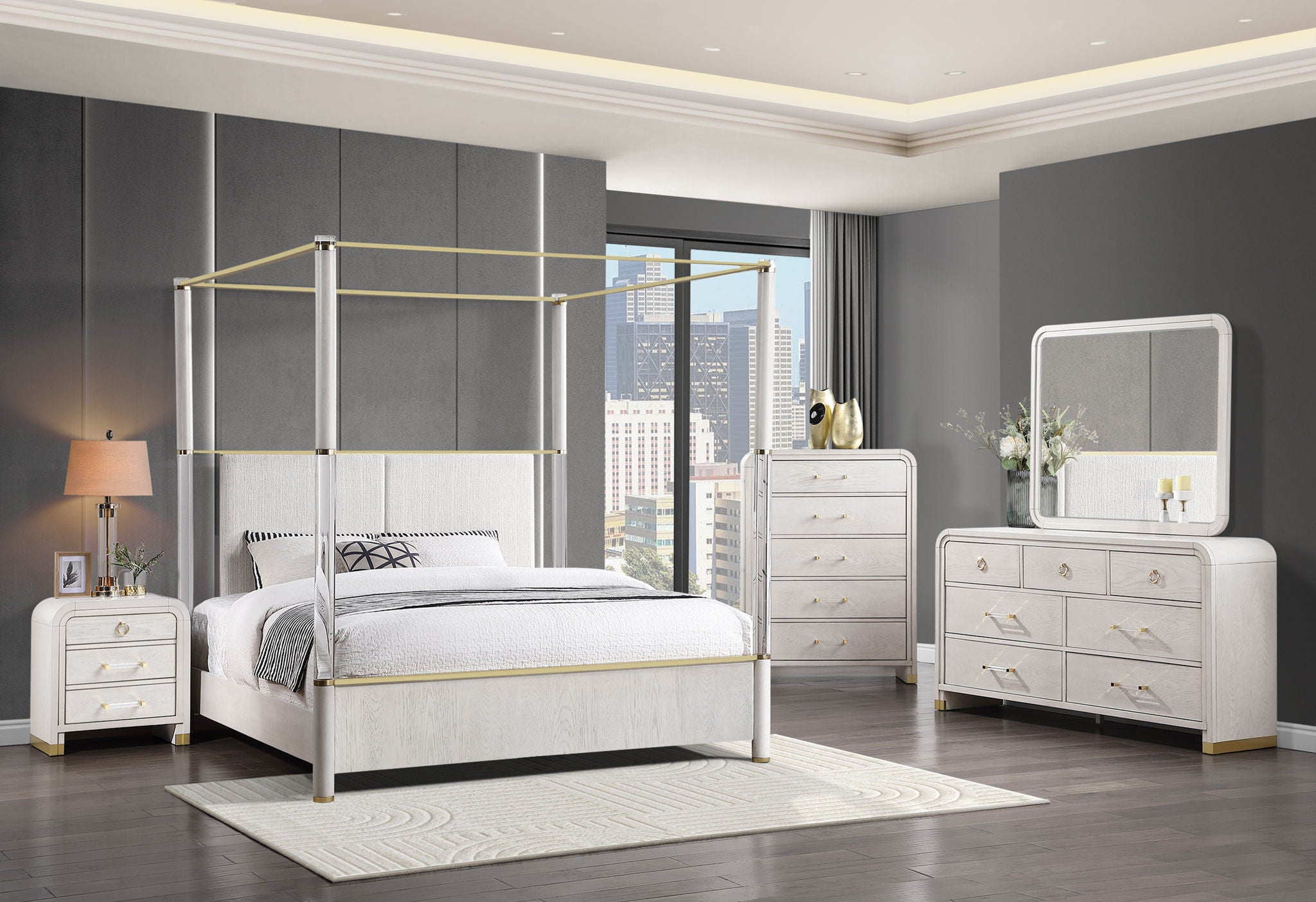 Malmo - King Bed Side Rail - Oak