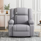 Power Lift Recliner Chair Electric Recliner for Elderly Recliner Chair with Massage and Heating Functions, Remote, Phone Holder Side Pockets and Cup Holders for Living Room, Grey