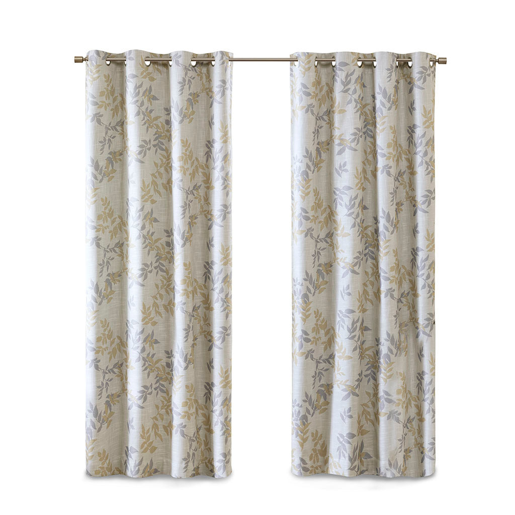 Printed Botanical Blackout Curtain Panel