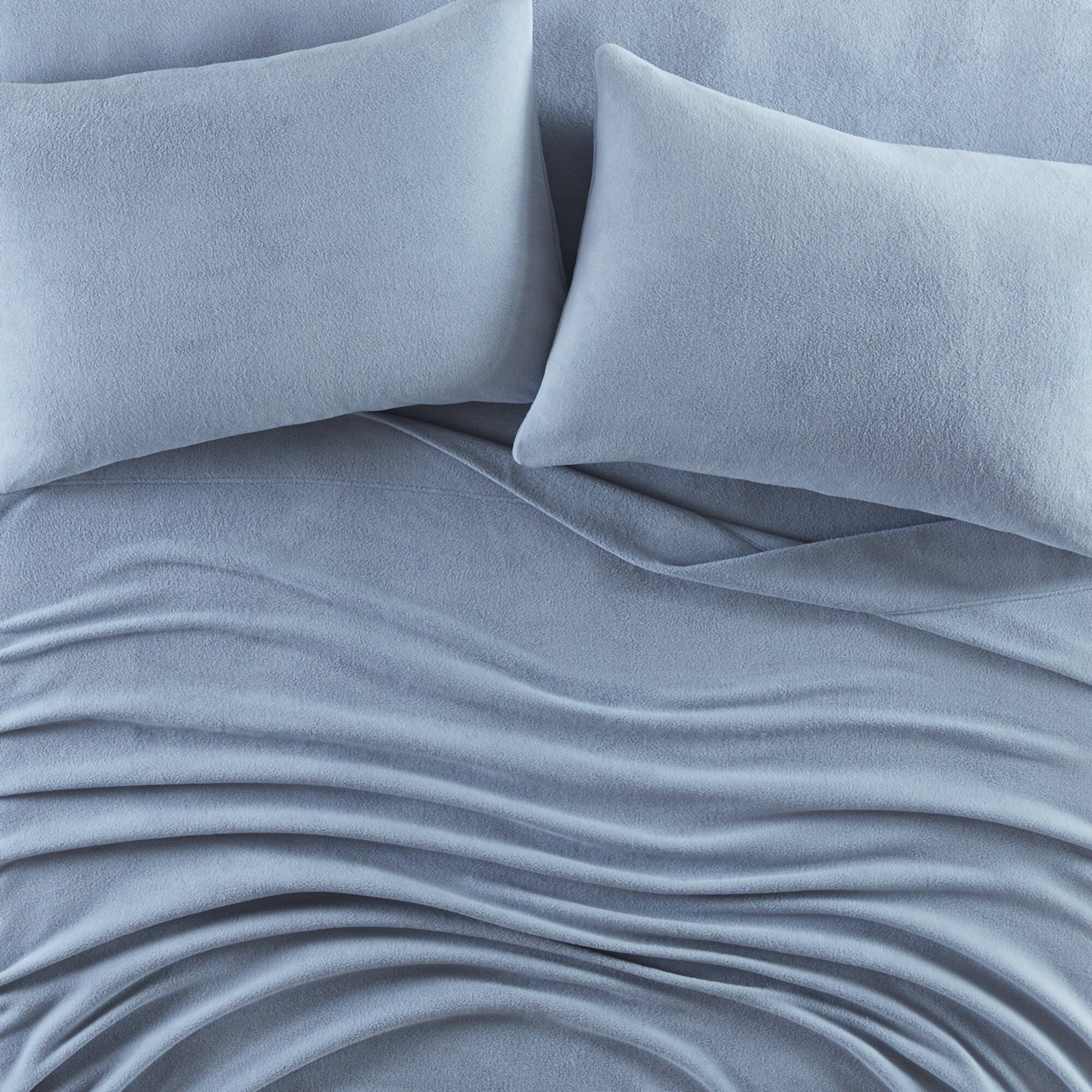 Micro Fleece - Twin Long Sheet Set - Blue