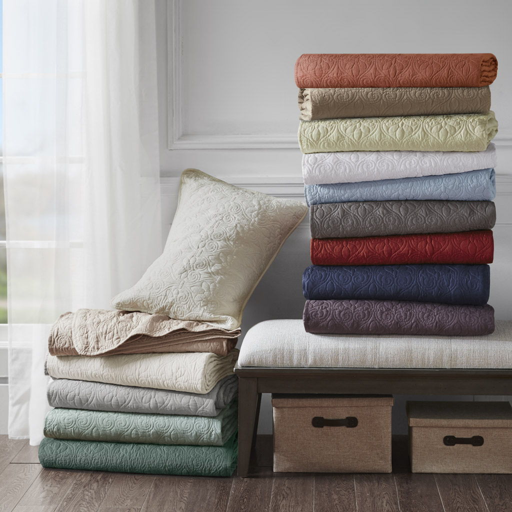 Quebec - 3 Piece King/California King Reversible Quilt Set - Balsam Green