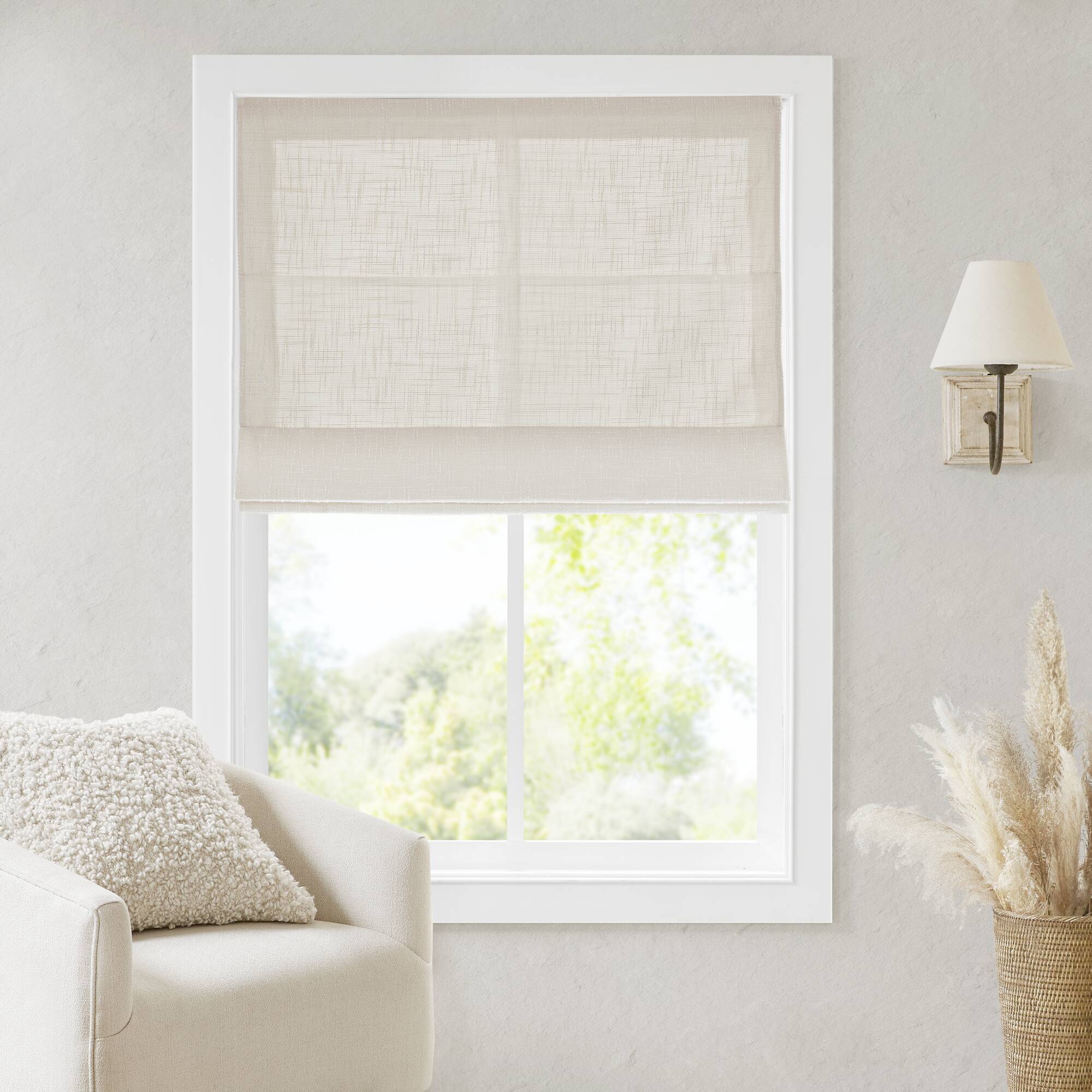 Quincy - 34'' X 64" Cordless Roman Shade - Linen