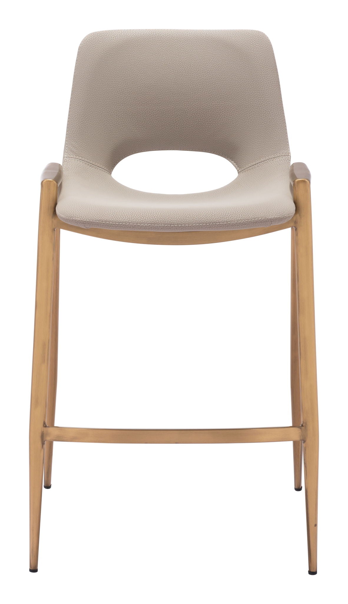 Desi - Counter Stool With Gold Legs (Set of 2)