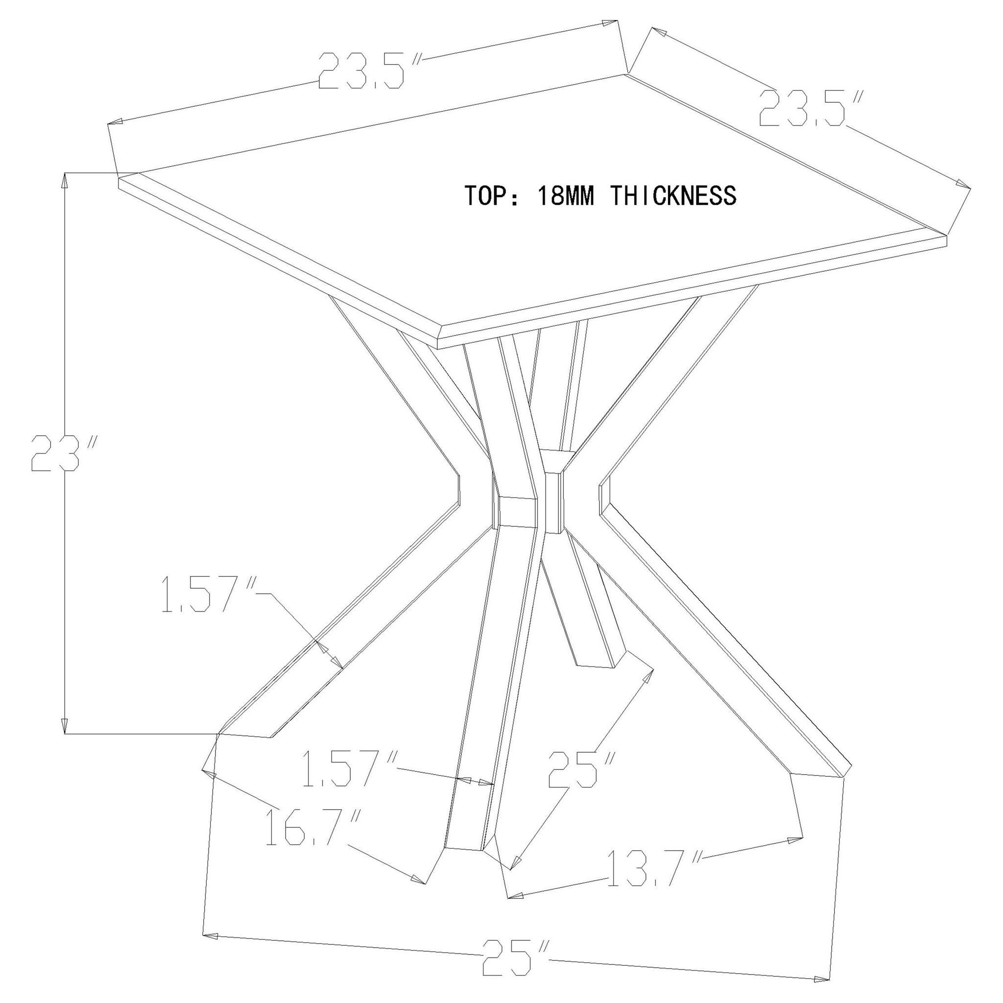 Kensington - End Table - Gold