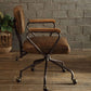 ACME Hallie Office Chair in Vintage Whiskey Top Grain Leather 92410