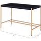 ACME Midriaks Writing Desk w/USB Port in Black & Gold Finish OF00021