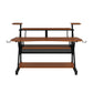 ACME Willow Music Desk, Cherry & Black Finish OF00990