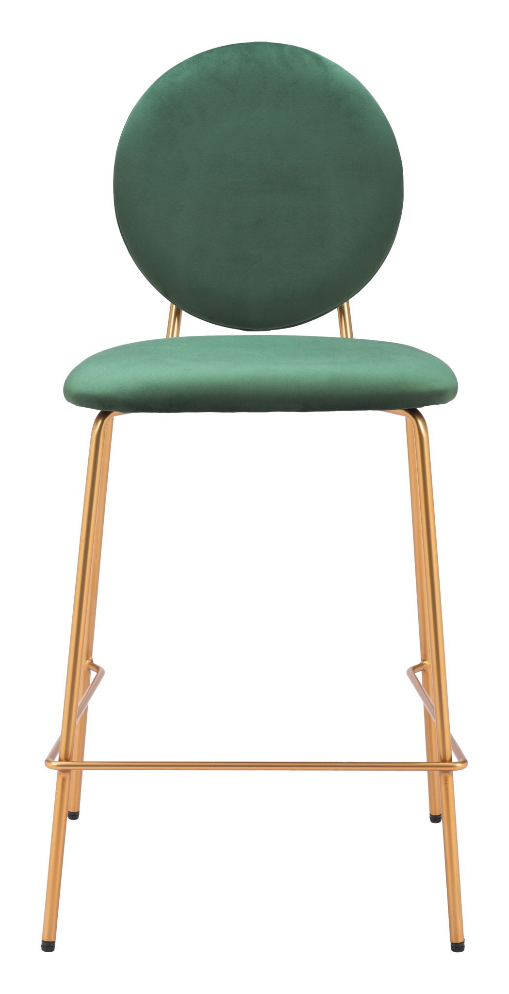 Odessa - Counter Stool (Set of 2) - Green / Gold